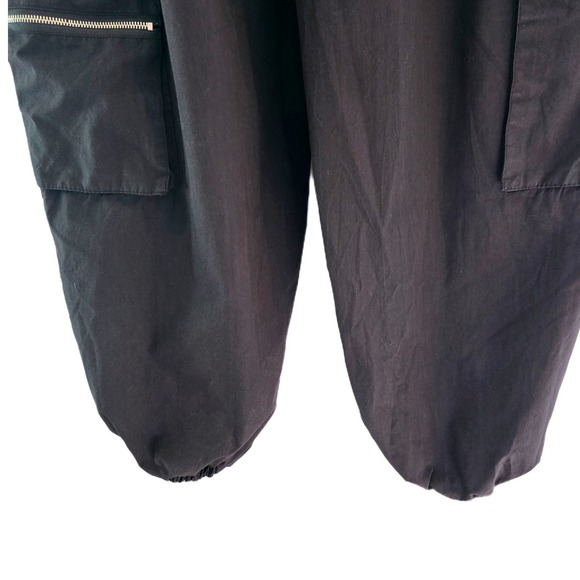 Orange Kiss Essentials Multi-Pocket Cargo Joggers | Black Techwear Size L - Picture 10 of 11